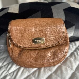 Michael Kors Brown Leather Crossbody Bag